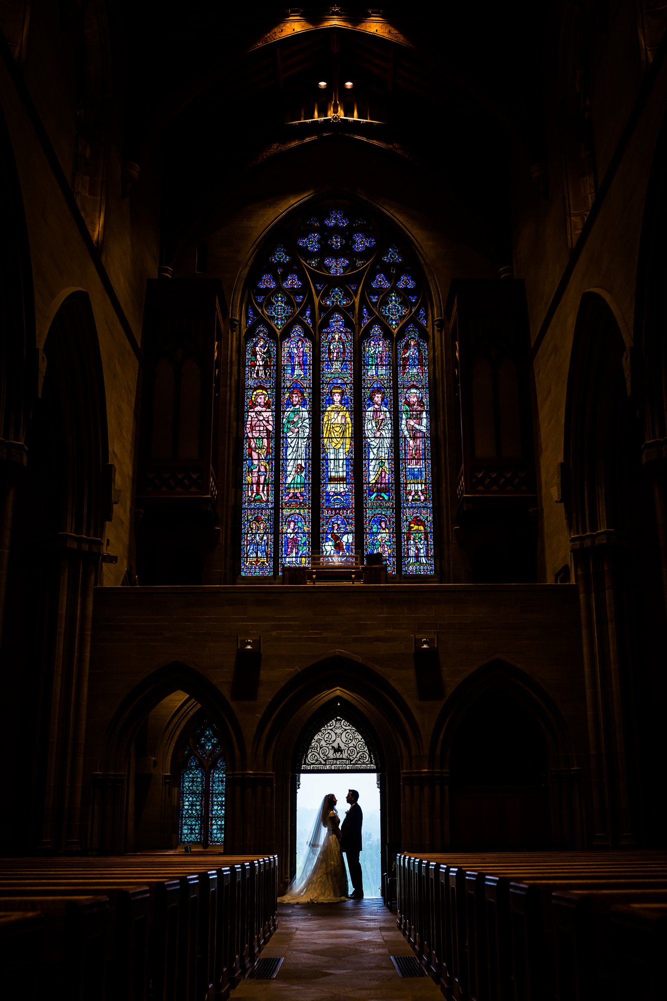 Wedding ceremony at Bryn Athyn Cathedral, Montgomery County