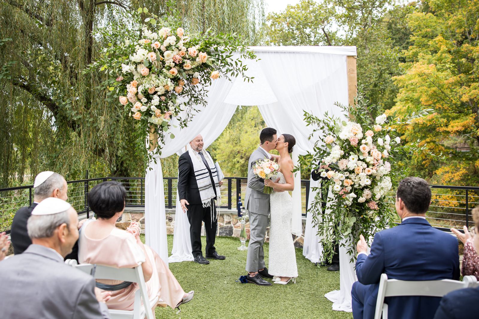 Wedding at River House at Odette's in New Hope, Bucks County